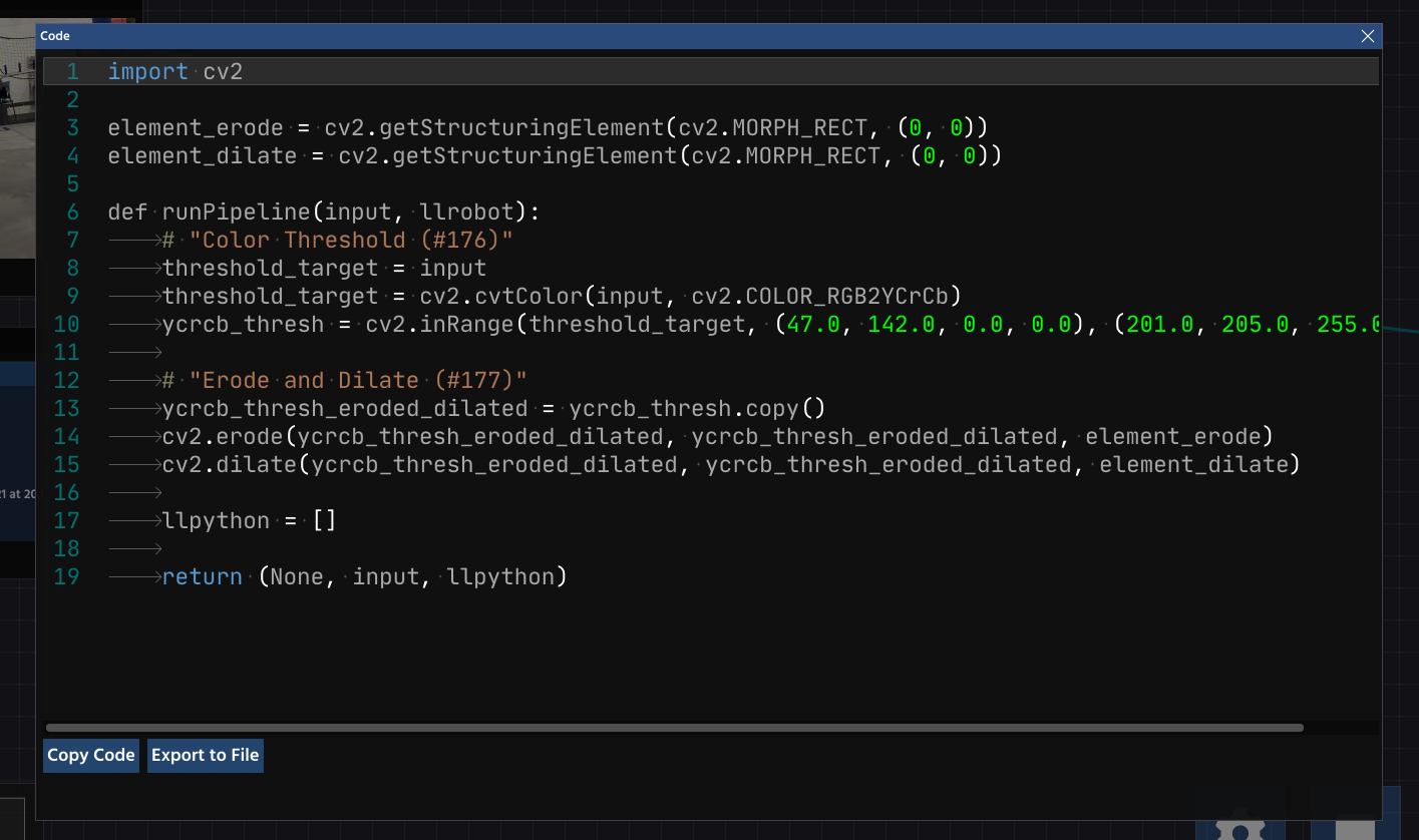 PaperVision's code generation feature in Python
